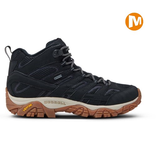 Merrell Moab 2 Mid GORE-TEX Wanderschuhe Herren Schwarz [DE-HFNUK]